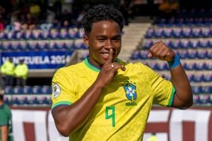 Foto: Endrick era a estrela do Brasil no Pré-Olímpico - Joilson Marconne/CBF