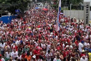Torcedores do Náutico durante o Timbu Coroado — Foto: Facebook