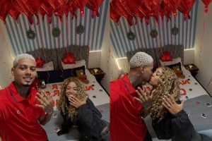 Vivi Noronha e Dafuria em pedido de namoro — Foto: 1 de 1 Vivi Noronha e Dafuria