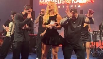 Virginia Fonseca causa ao subir no palco enquanto Zé Felipe canta Só Tem Eu. — F